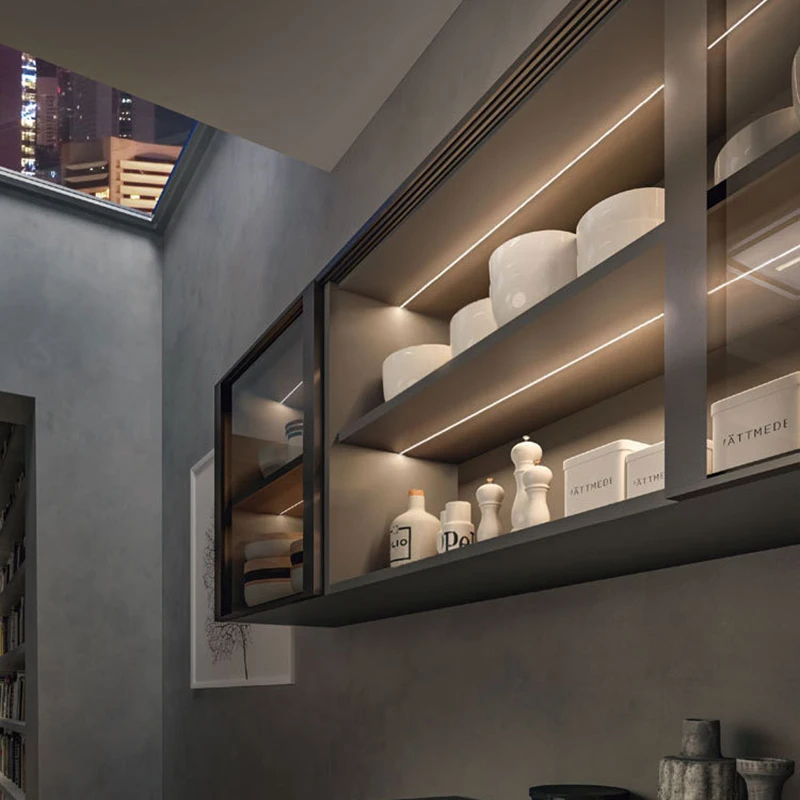 lighting built in shelves