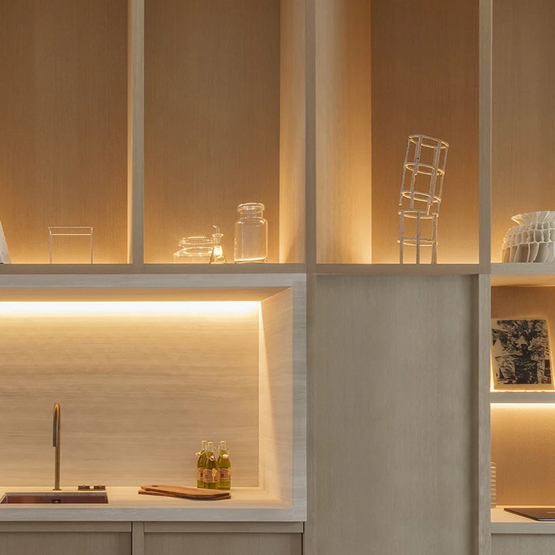 lighting built in shelves