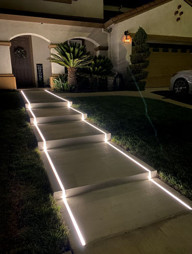 led strips white ground