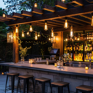 outdoor bar lighting ideas