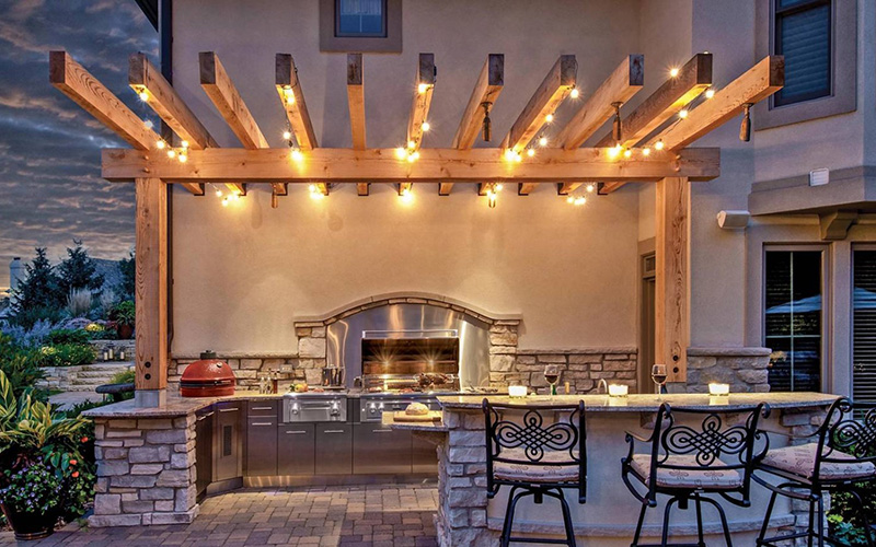 outdoor bar lighting ideas