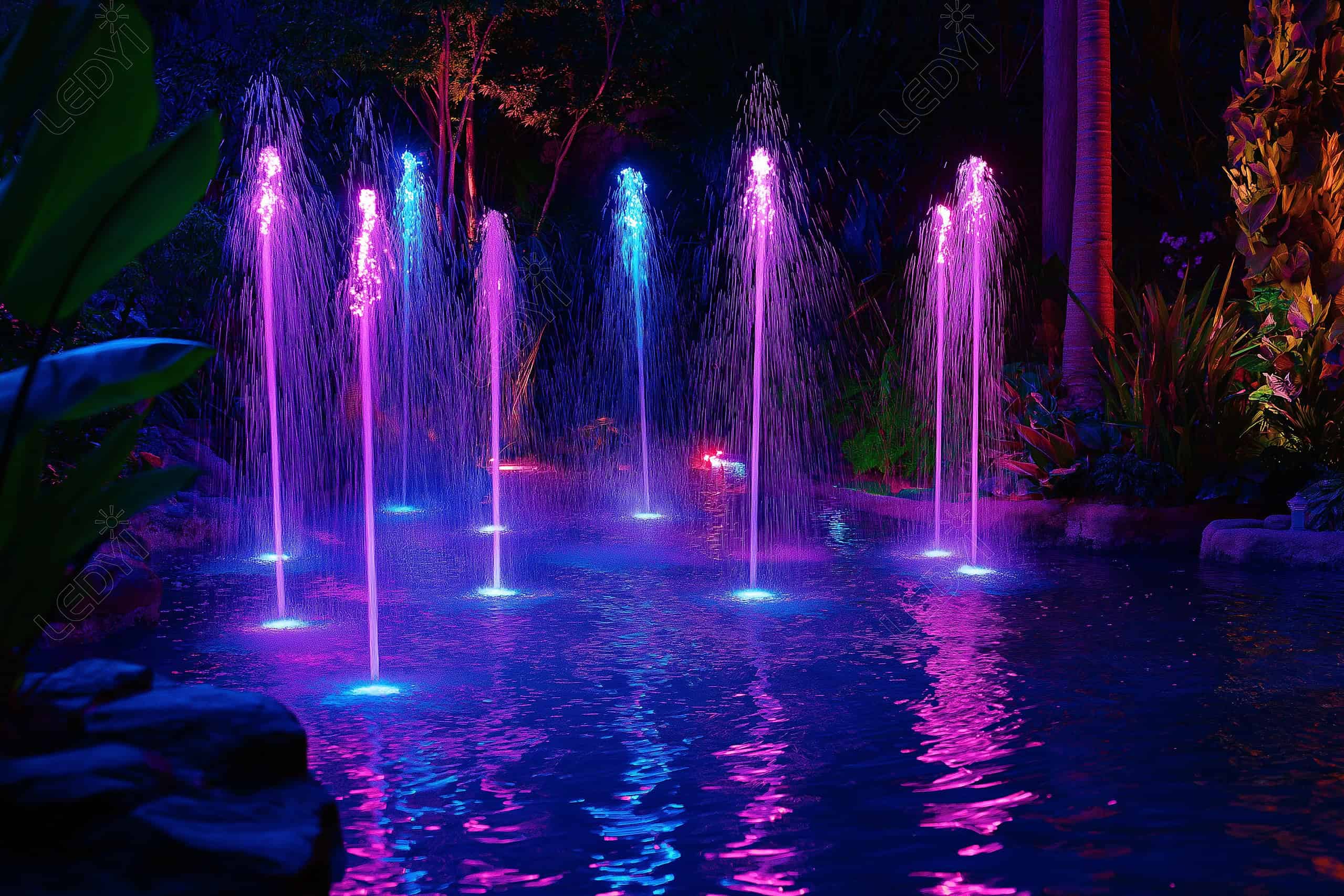 lighting for water fountains