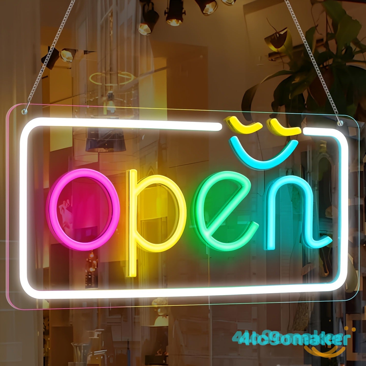 neon open sign