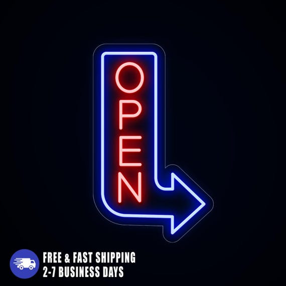 neon open sign