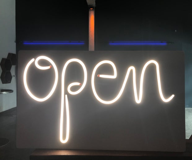 neon open sign