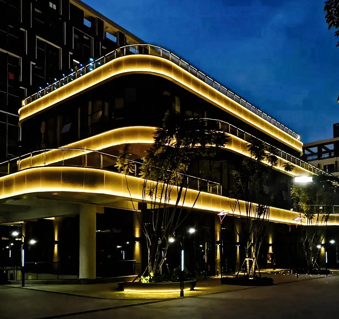 exterior wall wash lighting