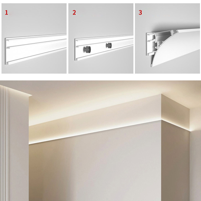 crown molding with led light