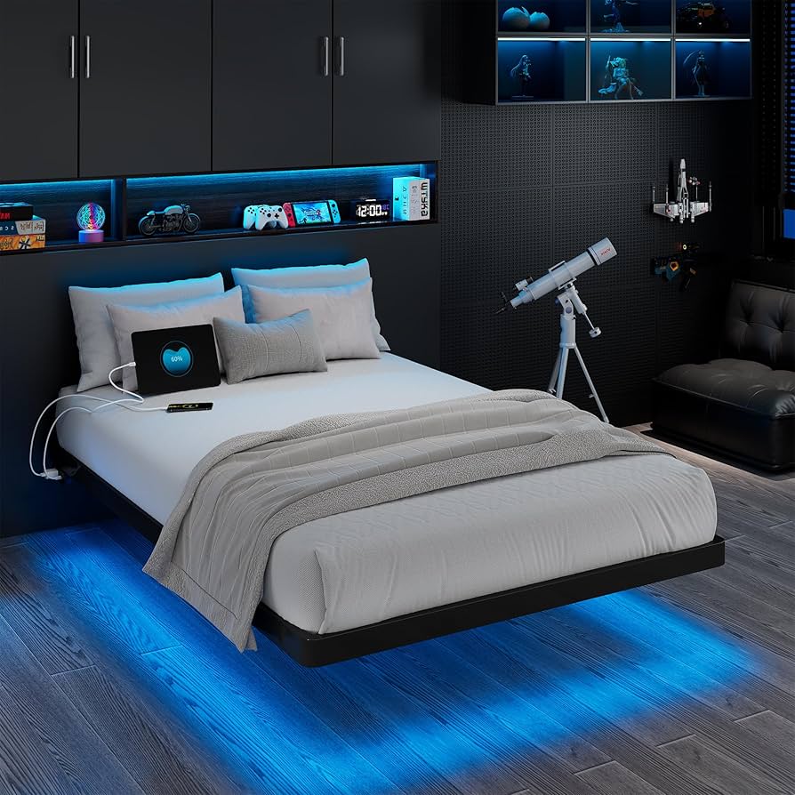 led twin bed frame