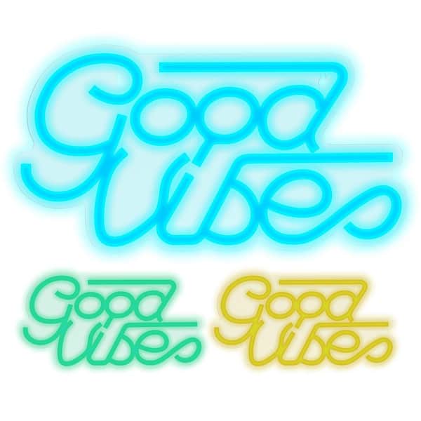 good vibes neon sign