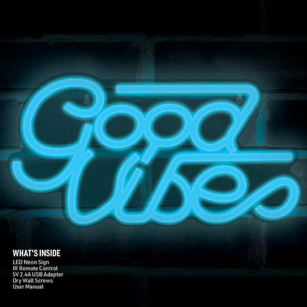 good vibes neon sign
