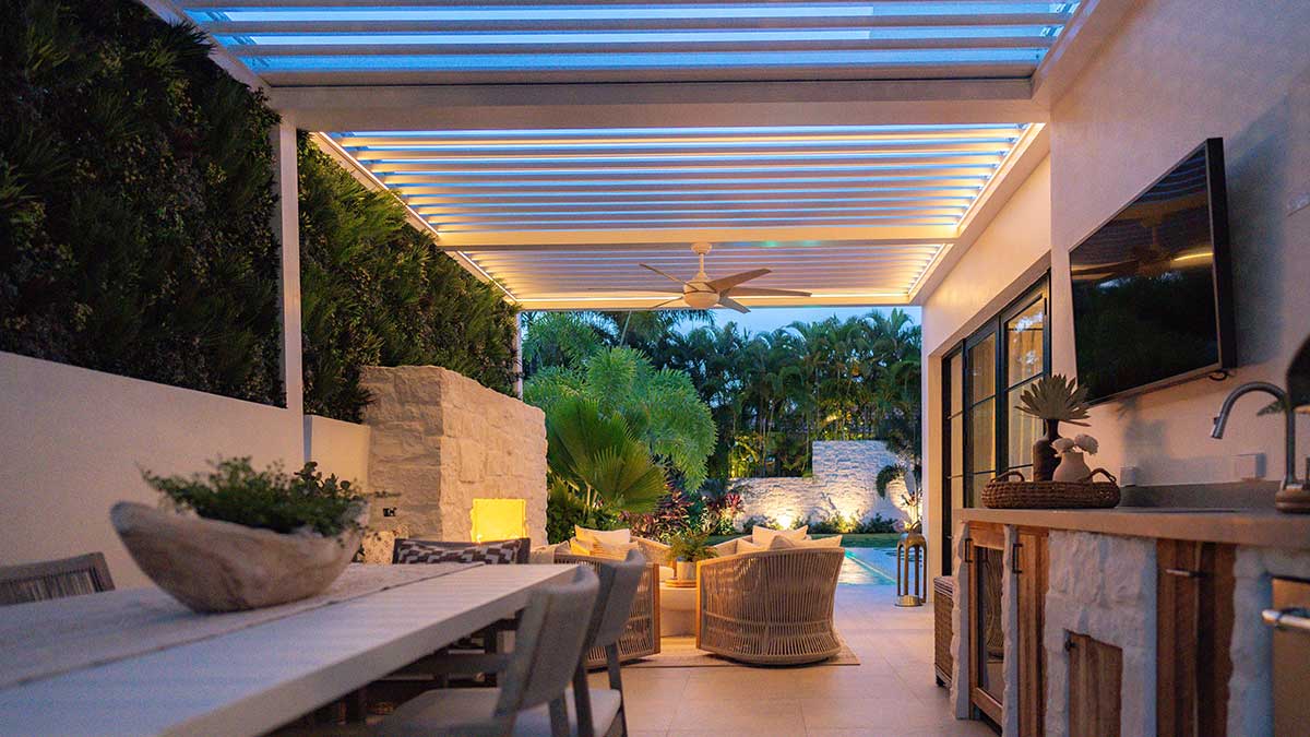 pergola lighting led