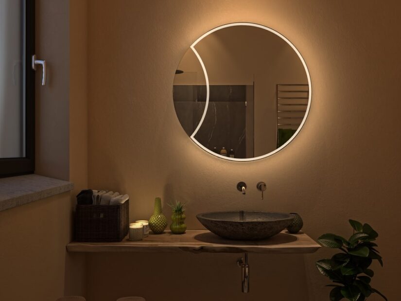 mirror with leds