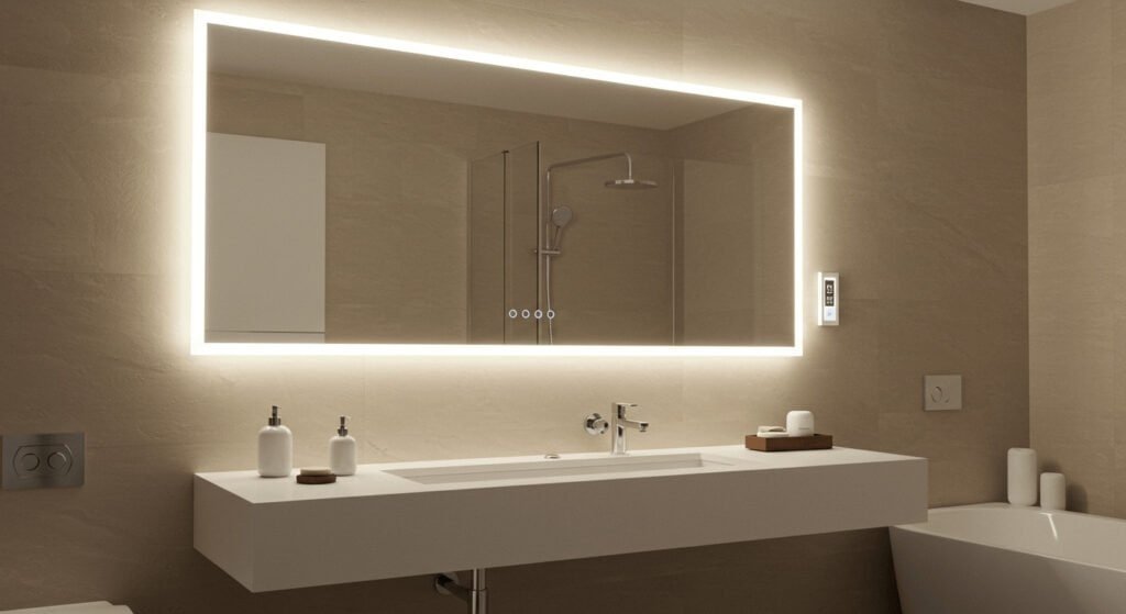 mirror with leds