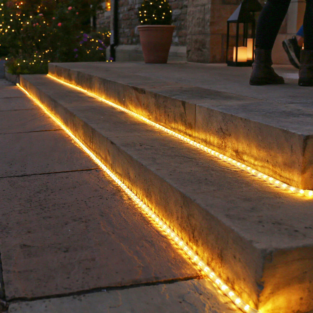 outdoor led rope lighting ideas
