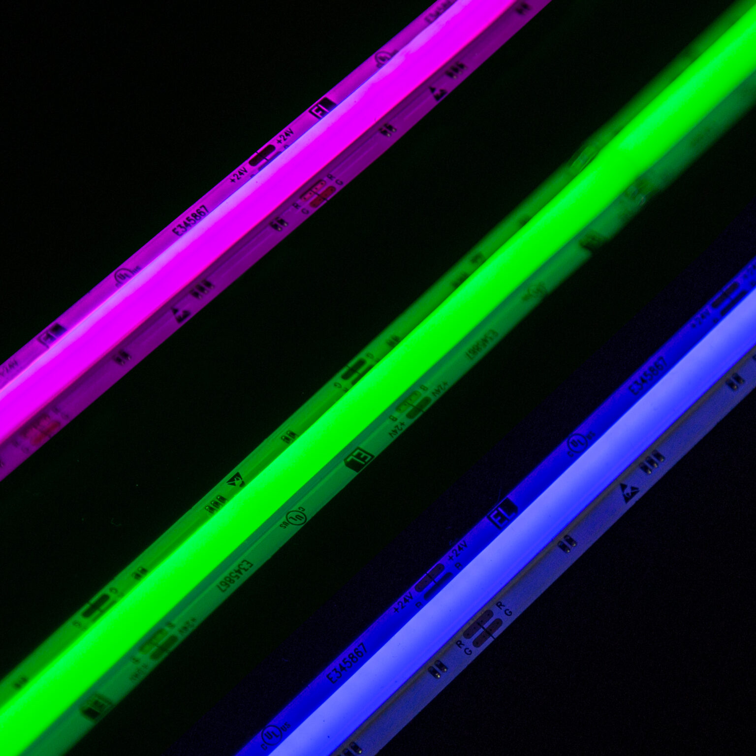 continuous led strip light rgb application