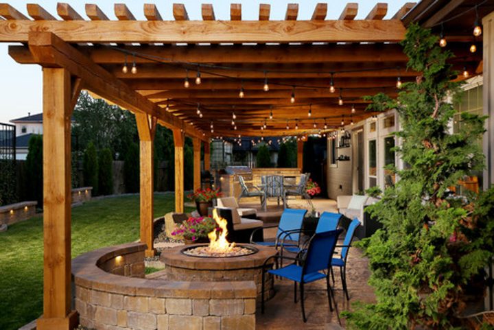 pergola string lighting ideas