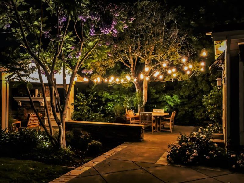 pergola string lighting ideas