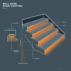 led stairs strip lights Beauty STC