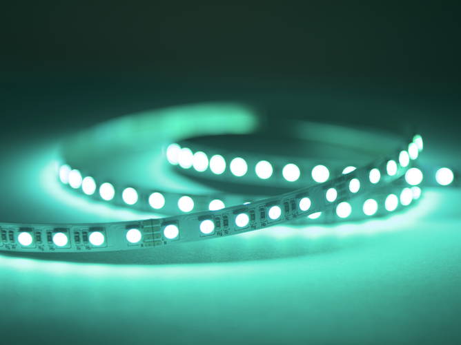 green led tape lights project