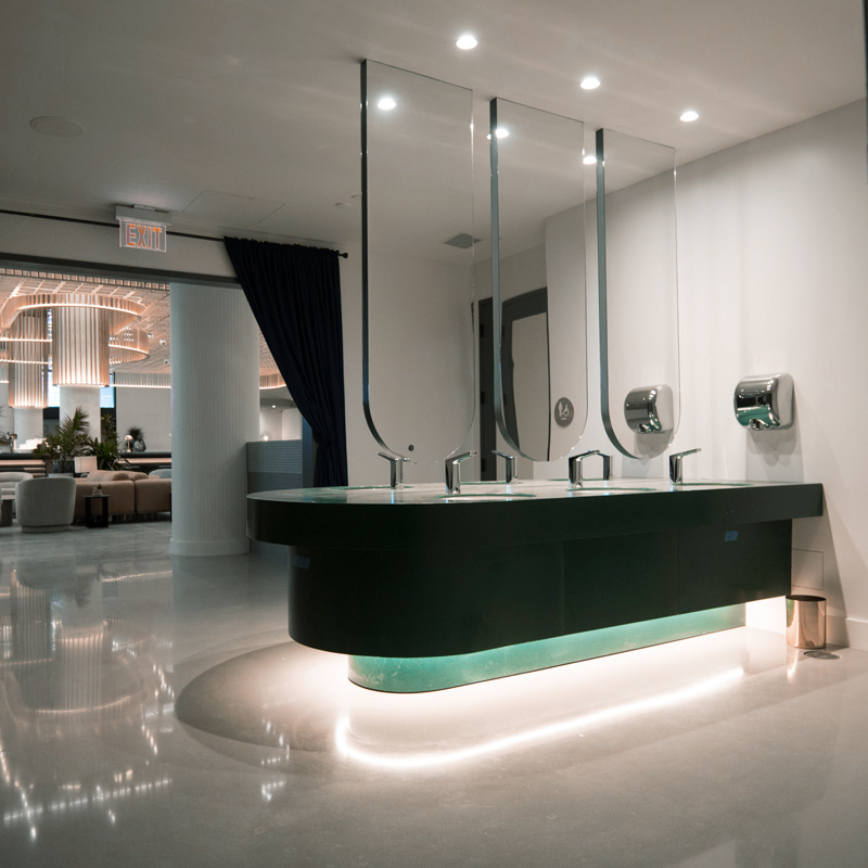 led bathroom project