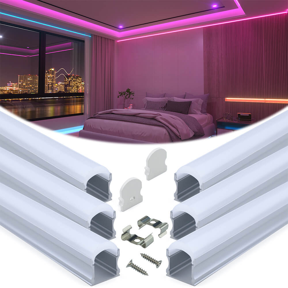 neon lights in a bedroom project