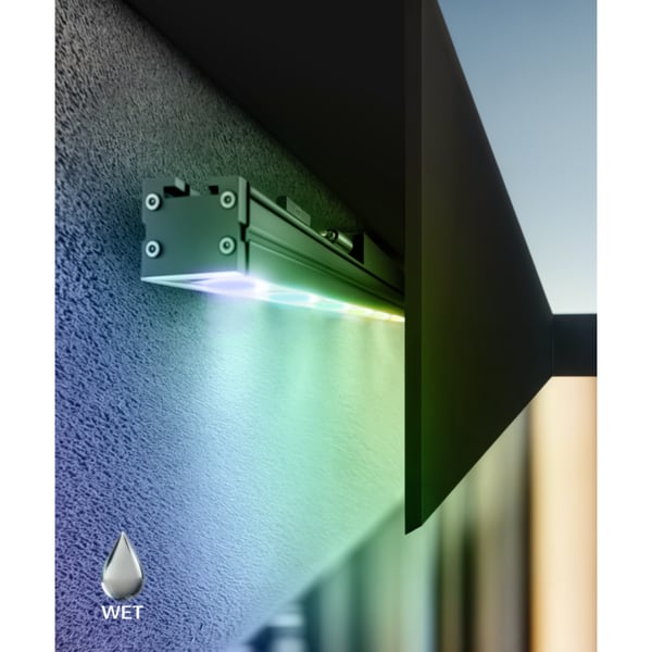 outdoor wall wash lighting project