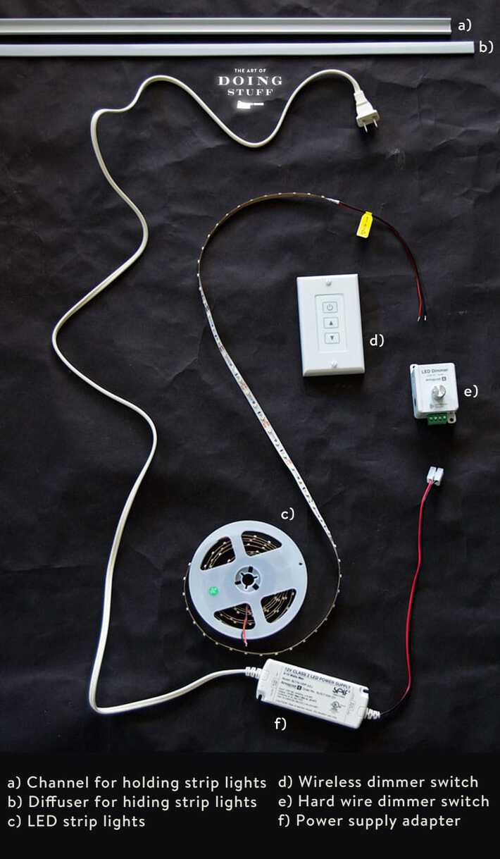 small strip lights project