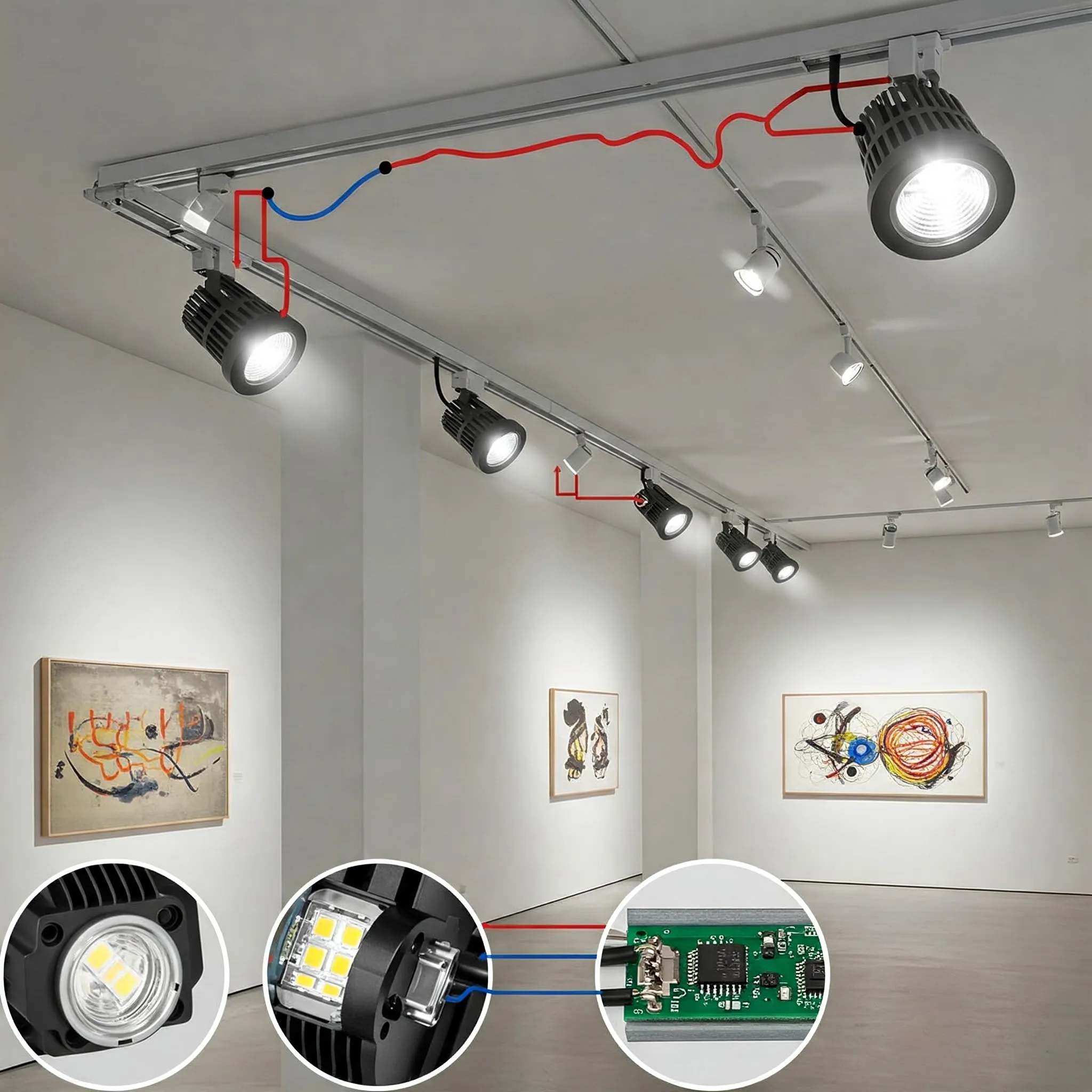 track light led power on the side project