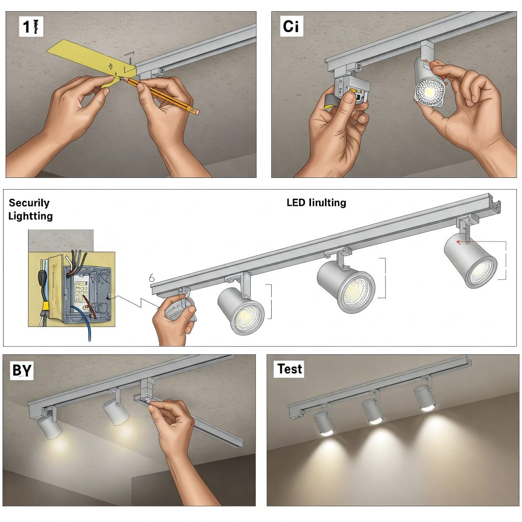 track light led power on the side project