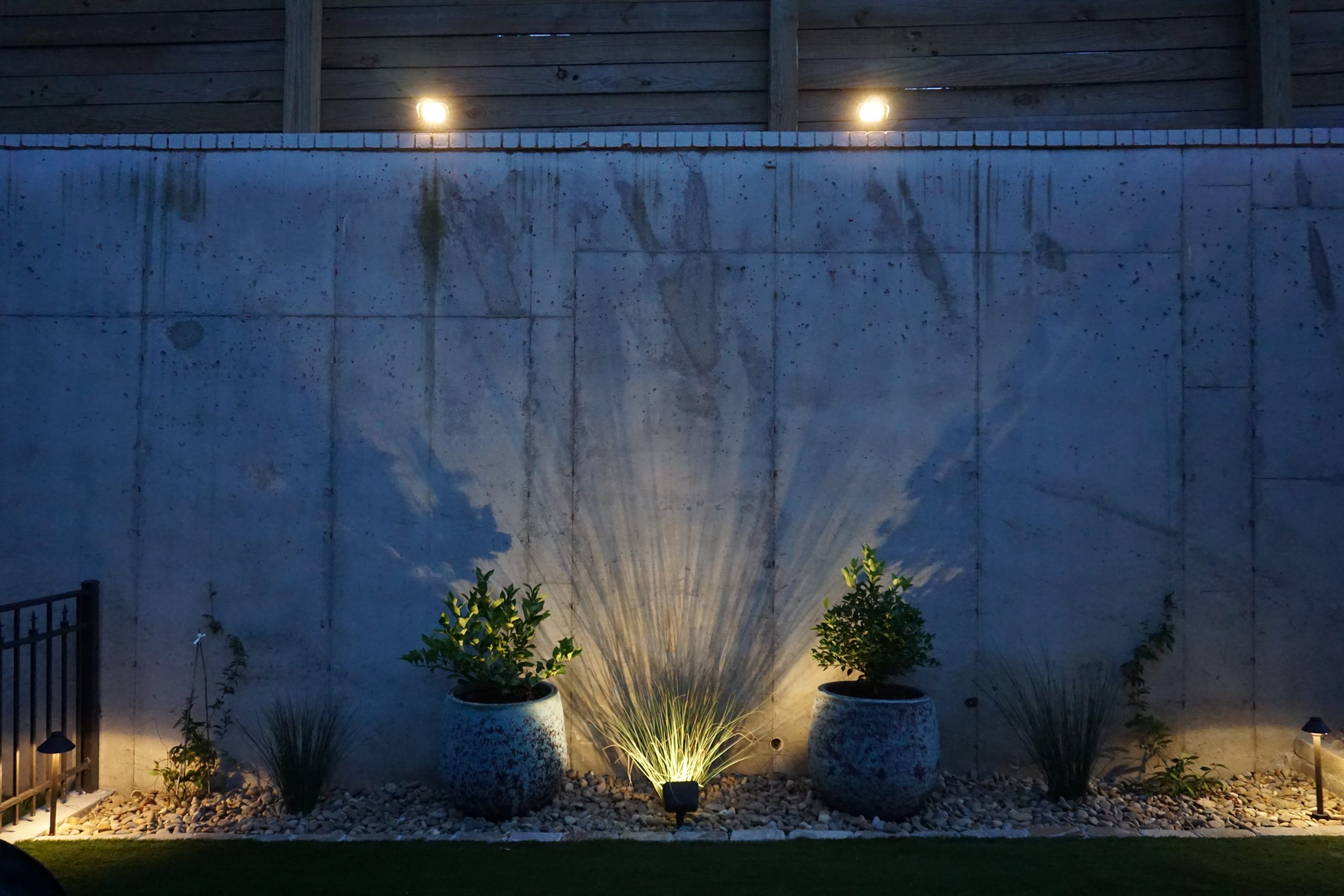 uplight landscape lighting project
