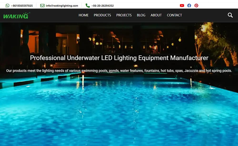 waterproof pool lighting project