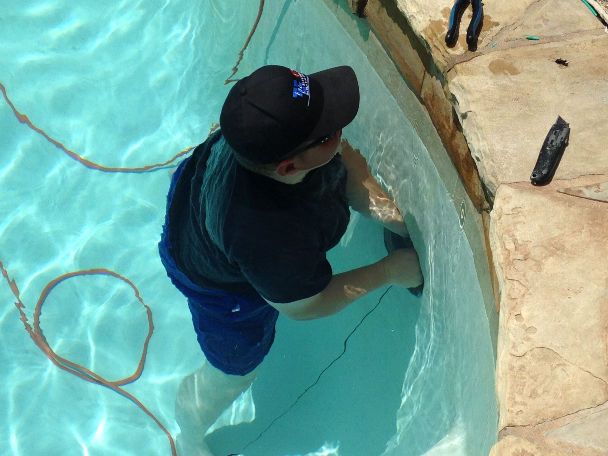 waterproof pool lighting project